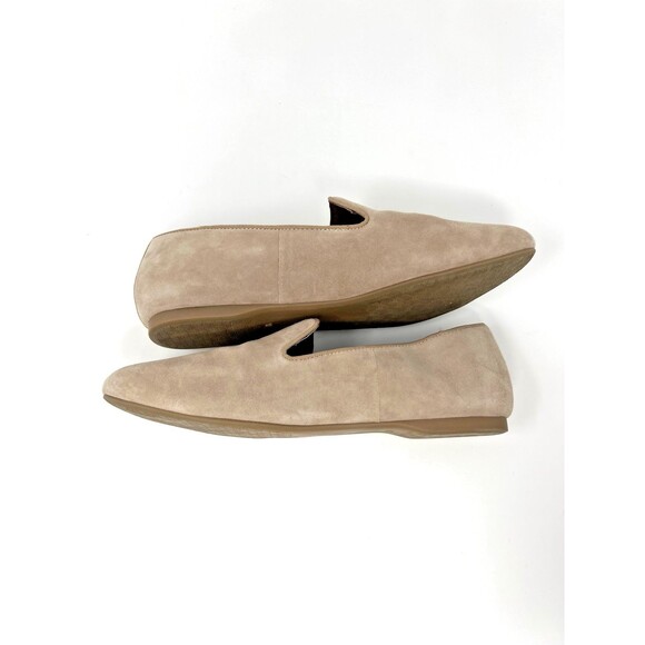 Birdies Starling Flat Slip On Comfort Shoes Loafer Size 10 Latte Suede Leather - Picture 3 of 9